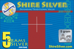 The third version of the five gram silver card